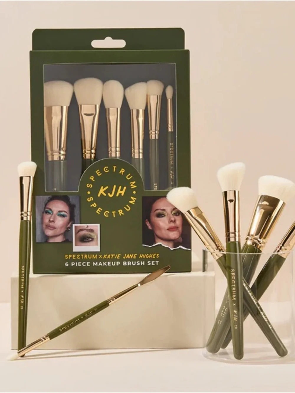 Spectrum x KJH Katie Jane Hughes 6 piece makeup brush set NIB